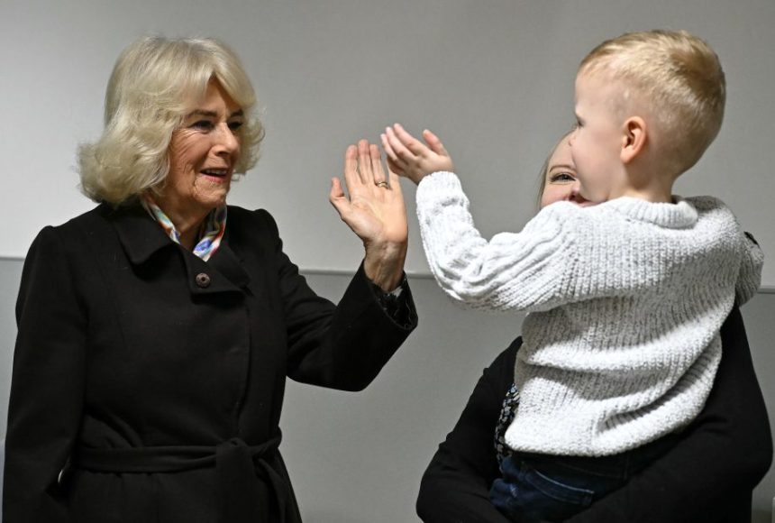 UK's Queen Visits Great Western Hospital And Prospect Hospice In Wiltshire