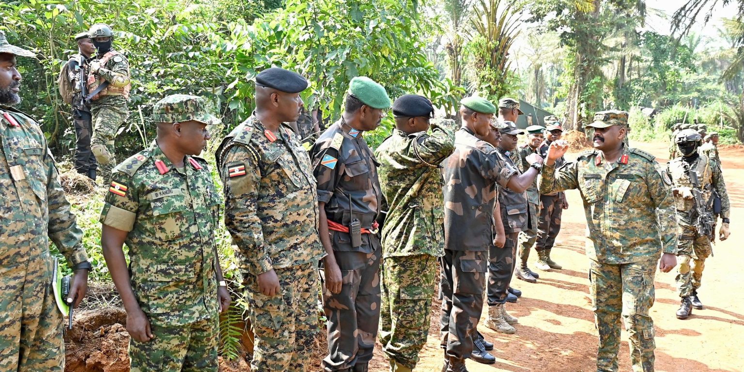 UPDF Gen. Muhoozi Kainerugaba Visits Joint Operation Shujaa Forces In DRC