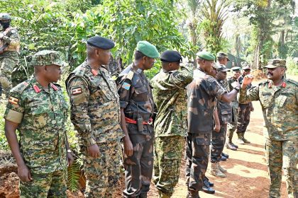 UPDF Gen. Muhoozi Kainerugaba Visits Joint Operation Shujaa Forces In DRC