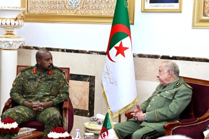 CDF Muhoozi Kainerugaba Discusses Military Cooperation With Algerian Counterpart Gen. Saïd Chanegriha