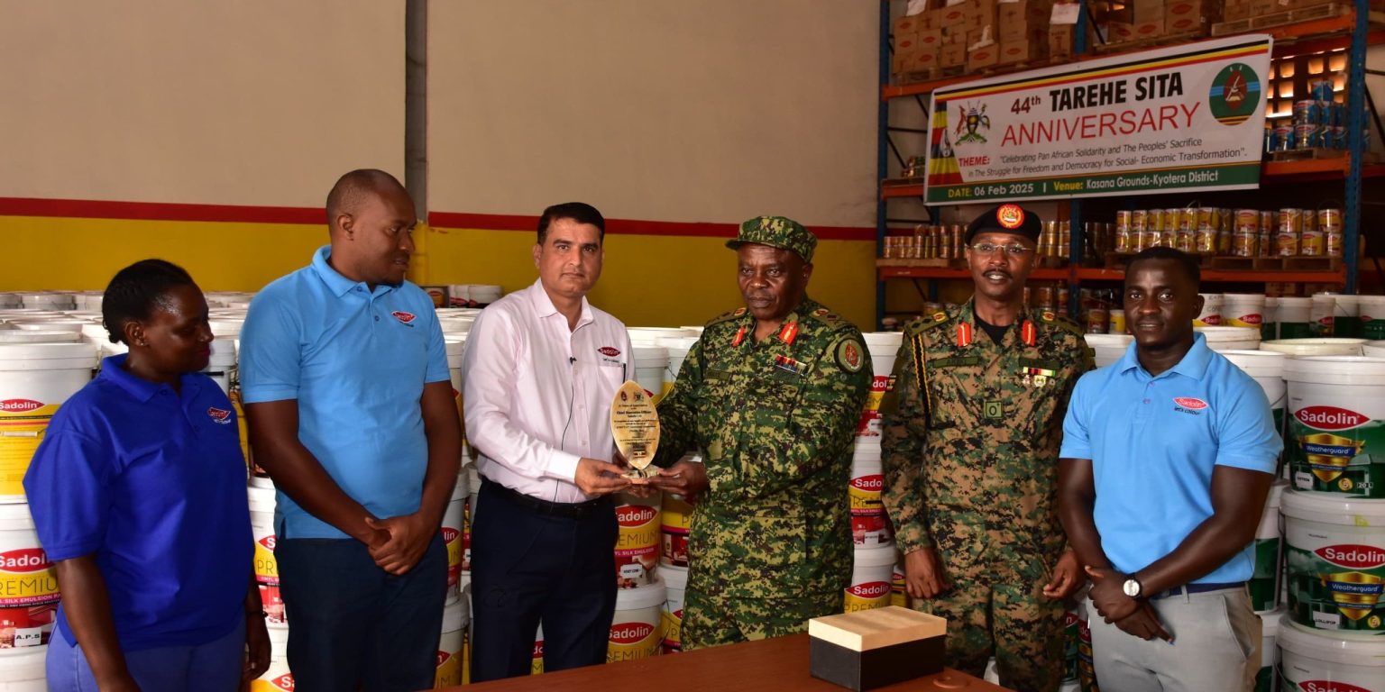 UPDF Receives Paint Donation Worth UGX. 63 Million From Sadolin