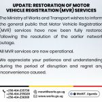 Works Ministry Restores All Motor Vehicle Registration Services, Warns Against Scams