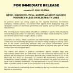 UEDCL Warns Political Agents Against Hanging Campaign Posters On Power Lines