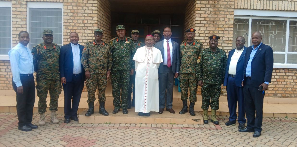 UPDF Tarehe Sita Team Pays Courtesy Visit To Bishop Of Kabale Diocese