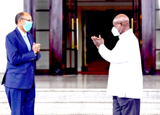 African Union Commission Chairperson Mahmoud Ali Youssouf Commends Elections Conduct In Uganda And Congratulates President Museveni On Re-election