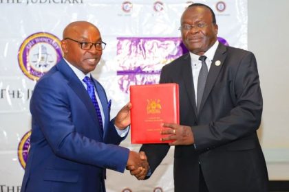 Chief Justice Alfonse Owiny-Dollo Hands Over Office To Deputy