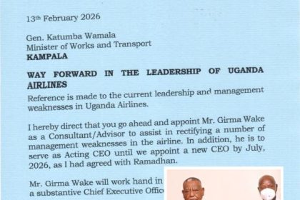 President Museveni Appoints Ethiopian Aviation Executive Girma Wake As Acting CEO Of Uganda Airlines