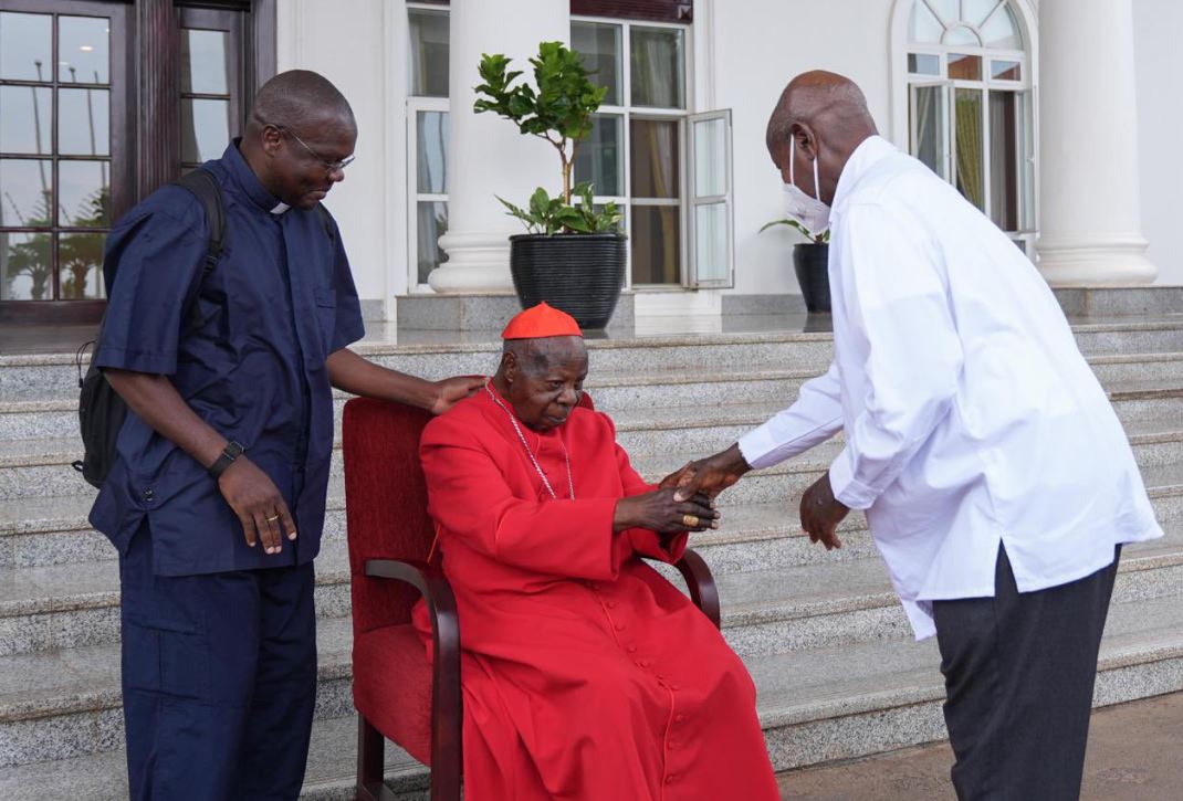President Museveni Meets Cardinal Emmanuel Wamala, Pledges Government Support For Hospital And Legacy Museum