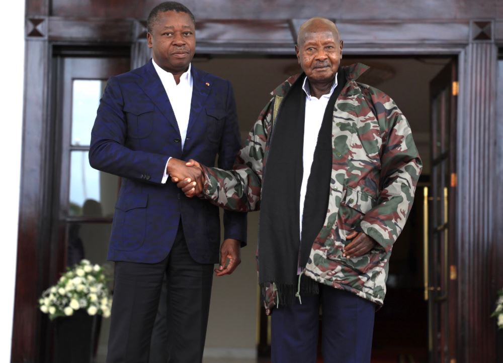 President Museveni Hosts Togo's Leader Essozimna Gnassingbé On AU–EAC–SADC DRC Mediation Visit