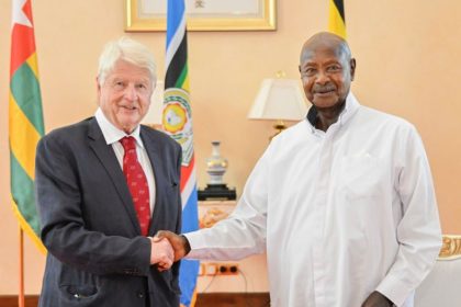 President Museveni Meets Stanley Johnson During Uganda Tourism Visit