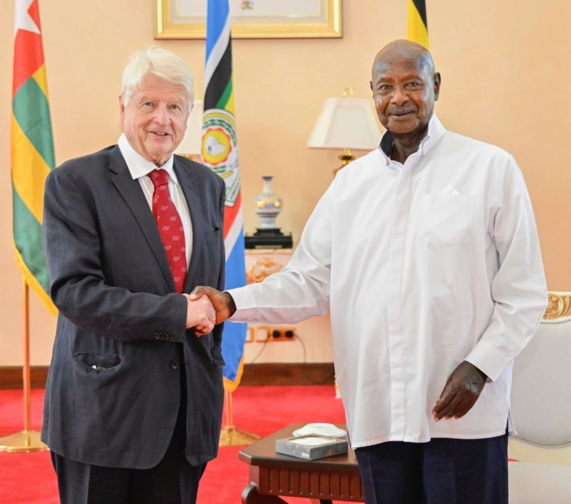President Museveni Meets Stanley Johnson During Uganda Tourism Visit