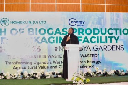 KCCA Executive Director Sharifah Buzeki Launches Homeklin Biogas Plant