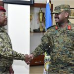 Central African Republic Army Chief Meets Uganda’s CDF Muhoozi Kainerugaba To Strengthen Military Cooperation