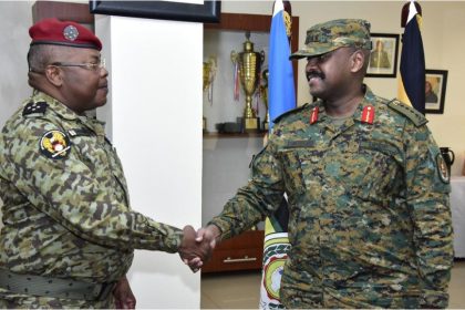 Central African Republic Army Chief Meets Uganda’s CDF Muhoozi Kainerugaba To Strengthen Military Cooperation