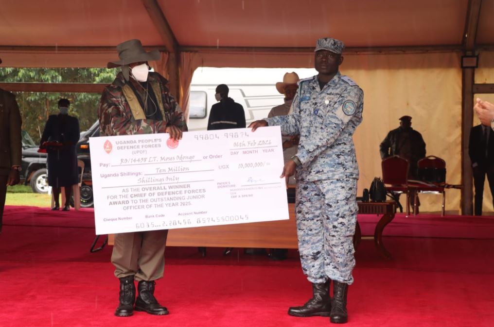 Air Defence Officer Lt. Moses Odongo Named UPDF’s Most Outstanding Junior Officer