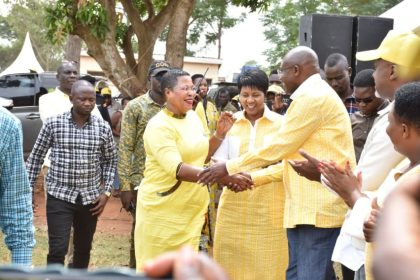 NRM Top Leadership Receives Flowers For Resounding Polls Victory