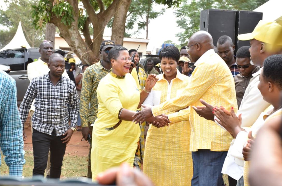 NRM Top Leadership Receives Flowers For Resounding Polls Victory