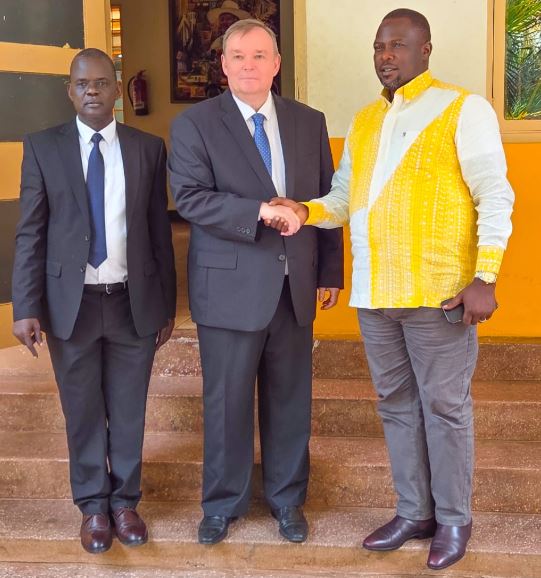 Russia's Ambassador Vladlen Semivolos To Uganda Pays Courtesy Visit To NRM Headquarters