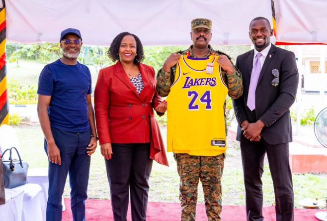 CDF Muhoozi Kainerugaba, NBA Africa CEO Discuss Basketball Development In Uganda
