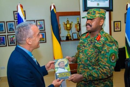 New Israeli Ambassador To Uganda Gideon Behar Meets CDF Muhoozi Kainerugaba