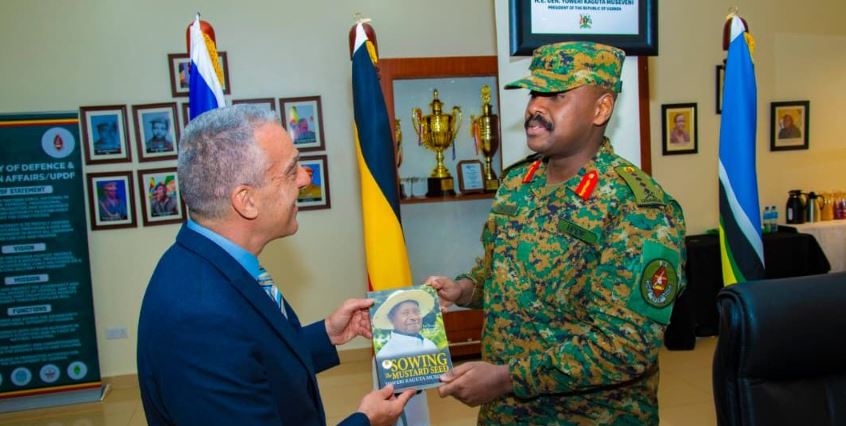 New Israeli Ambassador To Uganda Gideon Behar Meets CDF Muhoozi Kainerugaba