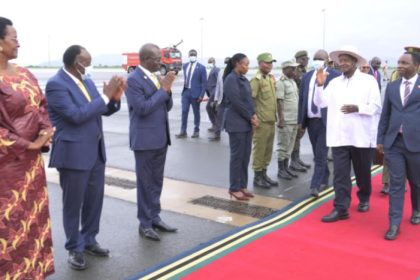 President Museveni Arrives In Arusha For 25th EAC Heads Of State Summit