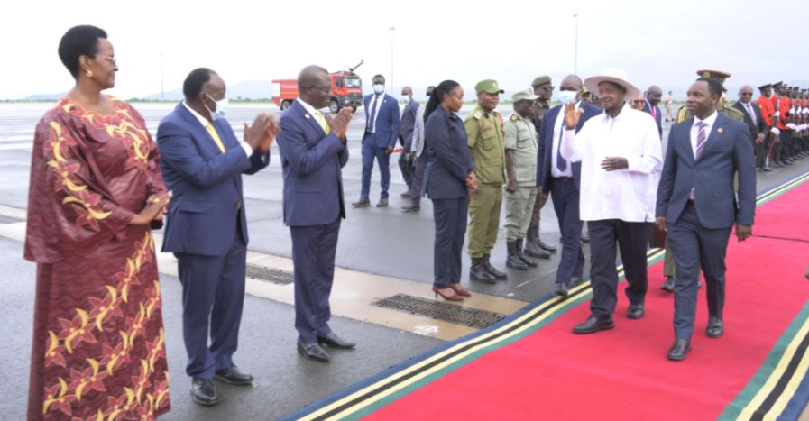 President Museveni Arrives In Arusha For 25th EAC Heads Of State Summit