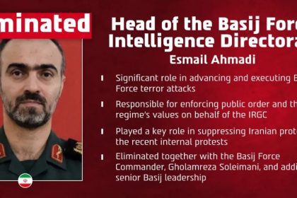 IDF Kills IRGC Intelligence Chief Esmail Ahmadi In Wave Of Strikes Across Iran