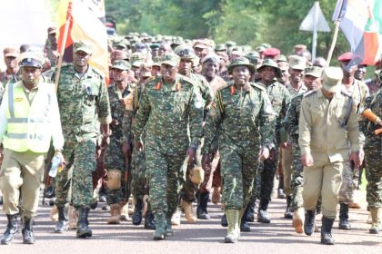 UPDF Motorized Infantry Division Conducts 30km Route March In Nakasongola