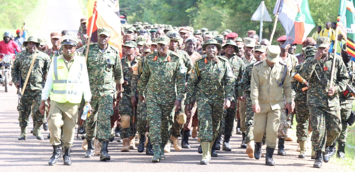 UPDF Motorized Infantry Division Conducts 30km Route March In Nakasongola