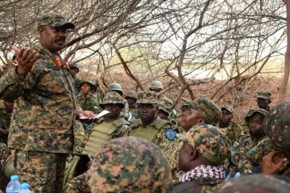 Lt Gen Kayanja Muhanga Inspects UPDF Troops In Somalia, Hails Operational Gains