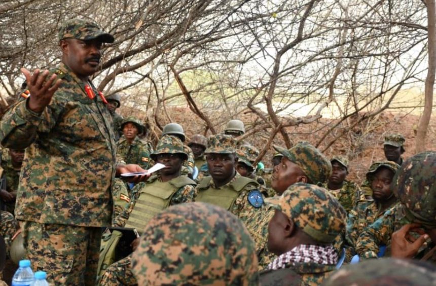 Lt Gen Kayanja Muhanga Inspects UPDF Troops In Somalia, Hails Operational Gains