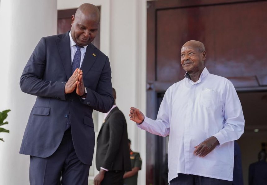 President Museveni Welcomes Mozambique's Leader Daniel Chapo On Historic First Visit To Uganda