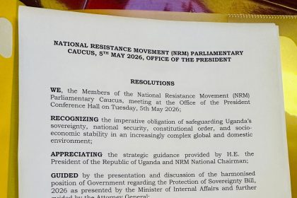 NRM Parliamentary Caucus Resolves To Support Protection Of Sovereignty Bill 2026