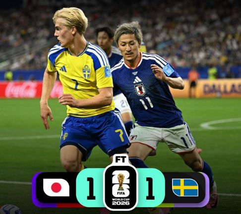 World Cup 2026: Japan 1 - 1 Sweden