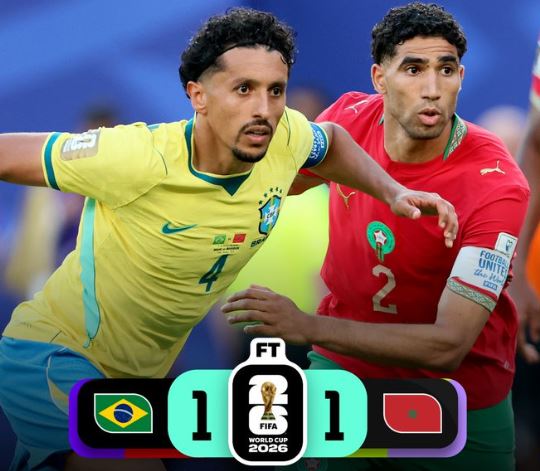 World Cup 2026: Brazil 1 - 1 Morocco