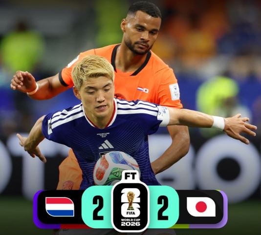 World Cup 2026: Netherlands 2 - 2 Japan
