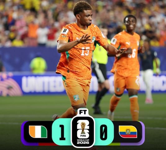 World Cup 2026: Ivory Coast 1 - 0 Ecuador