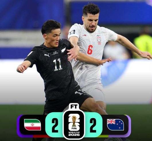World Cup 2026: Iran 2 - 2 New Zealand