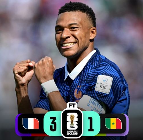 World Cup 2026: France 3 - 1 Senegal