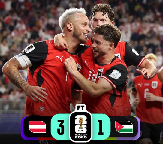 World Cup 2026: Austria 3 - 1 Jordan