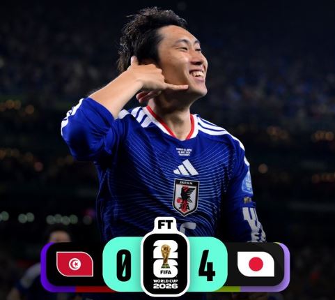 World Cup 2026: Tunisia 0 - 4 Japan