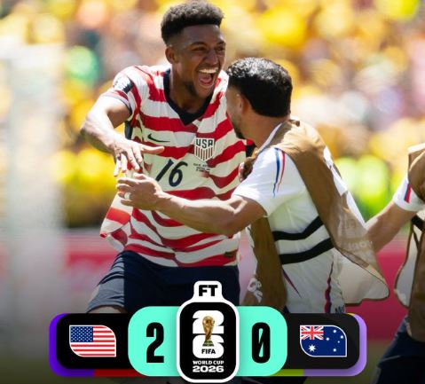 World Cup 2026: USA 2 - 0 Australia