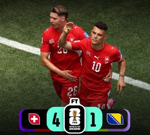 World Cup 2026: Switzerland 4 - 1 Bosnia & Herzegovina
