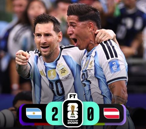 World Cup 2026: Argentina 2 - 0 Austria