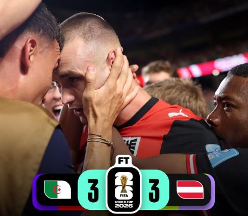 World Cup 2026: Algeria 3 - 3 Austria