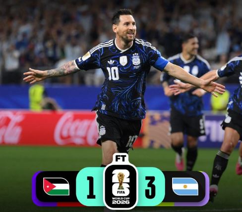 World Cup 2026: Jordan 1 - 3 Argentina
