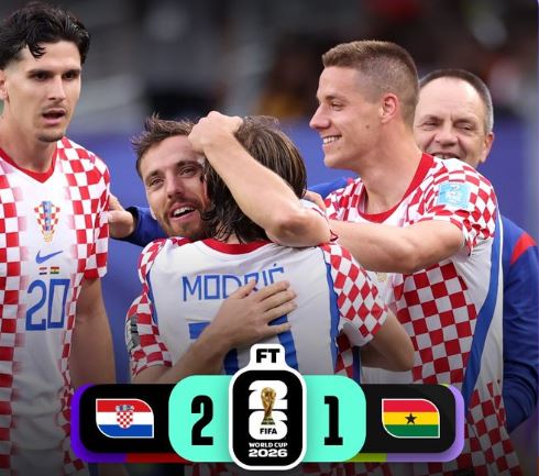 World Cup 2026: Croatia 2 - 1 Ghana
