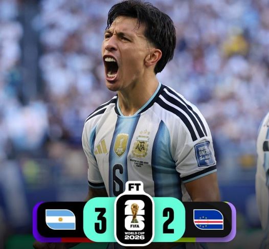 World Cup 2026: Argentina 3 - 2 Cape Verde