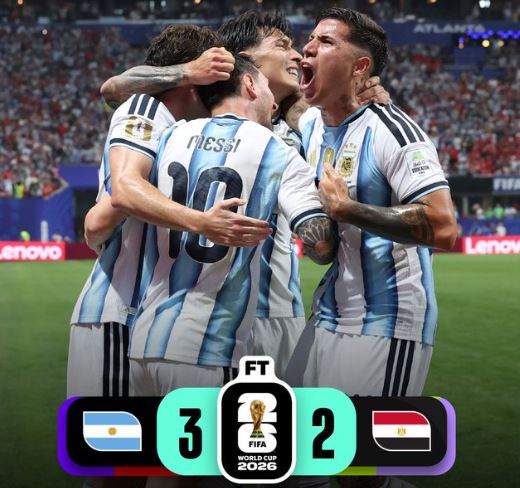 World Cup 2026: Argentina 3 - 2 Egypt
